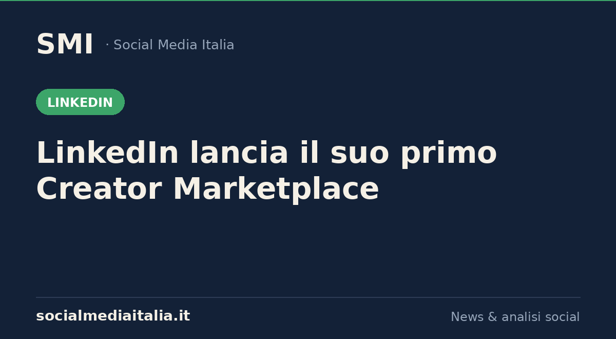 LinkedIn Creator Marketplace