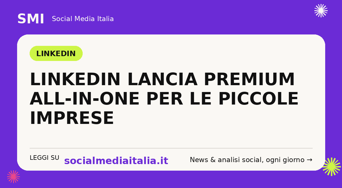 LinkedIn Premium All-in-One abbonamento piccole imprese